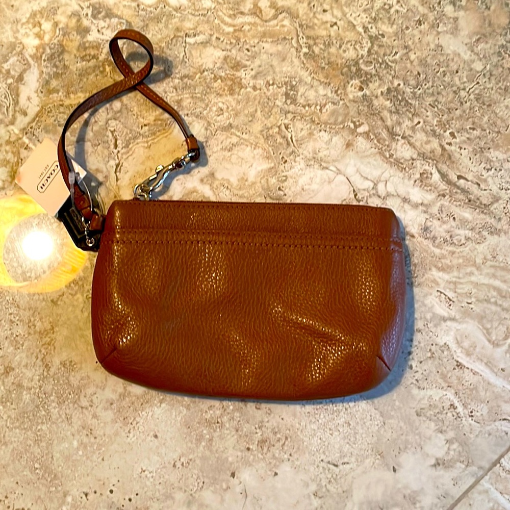 NWT Coach Wristlet in brown